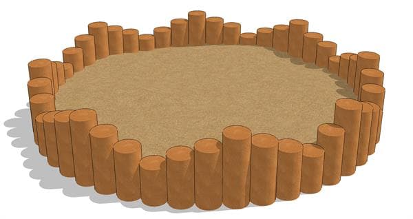 Sandkasse rund — billede 1 af 3