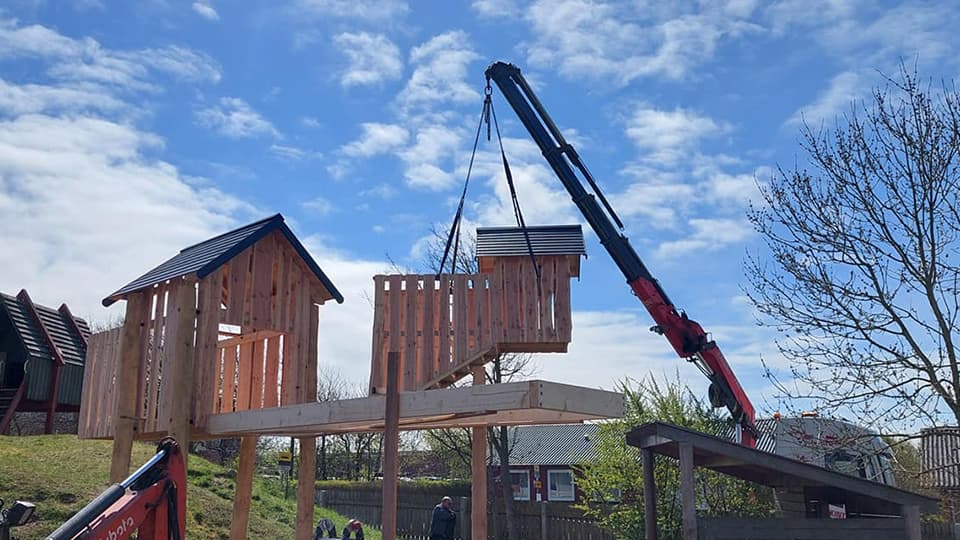 Tårnsystem med nettunnel i Brombærhaven i Thisted