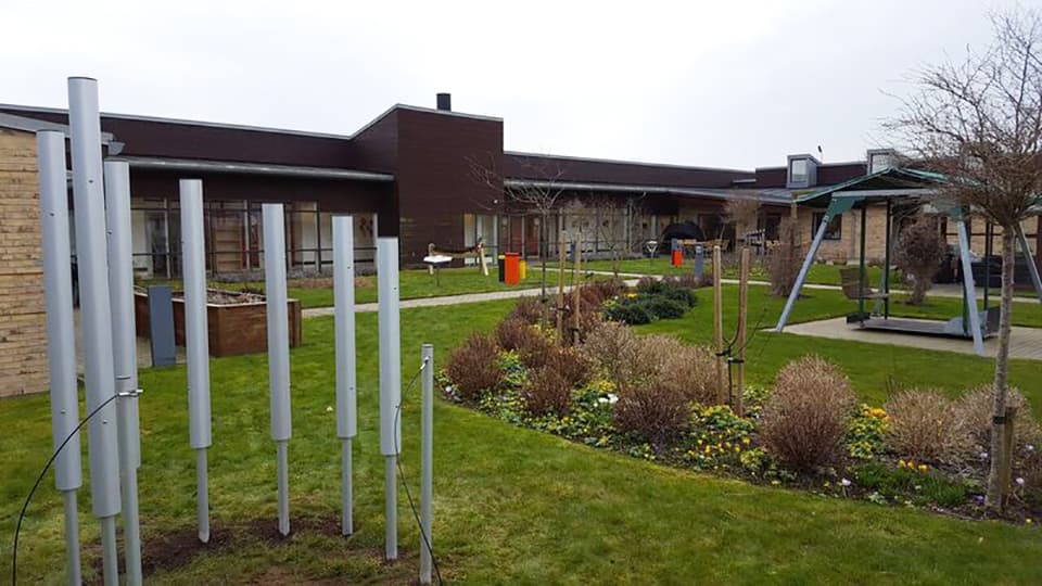 Udendørs musikinstrumenter på Fønixgården i Struer