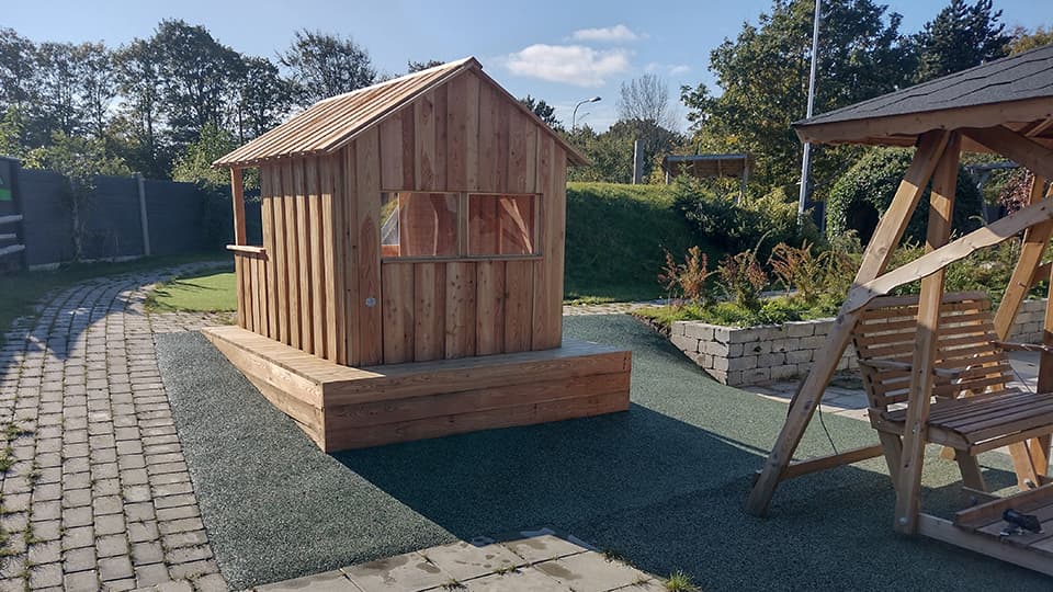 Legehus på Kornvangen i Esbjerg set udefra