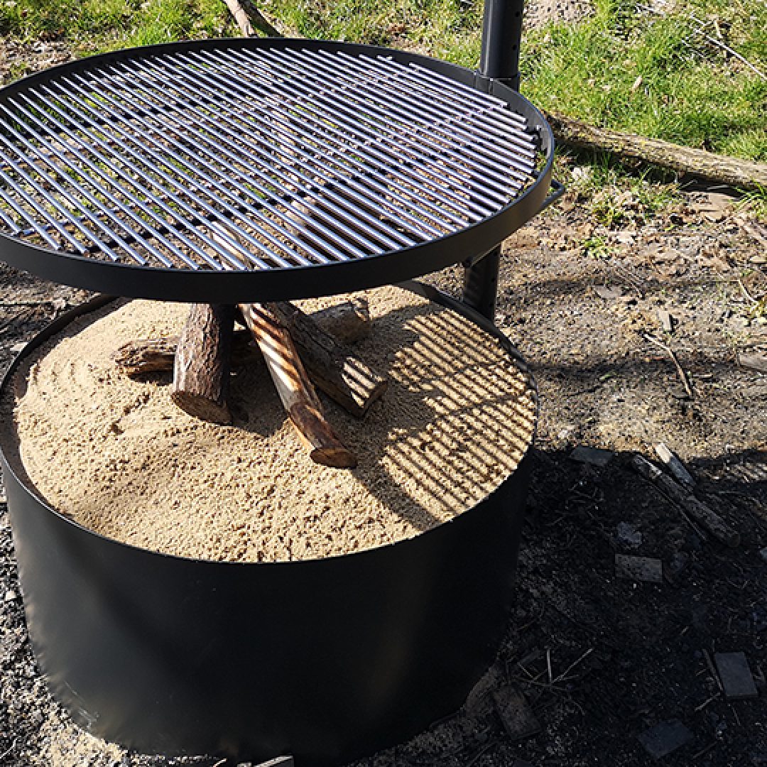 Detalje af beplantning langs oplevelsesstien