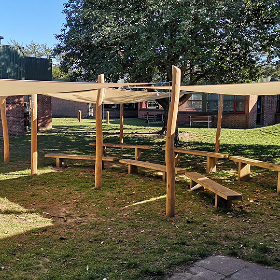 Klatretårn på skolelegeplads i Aalborg