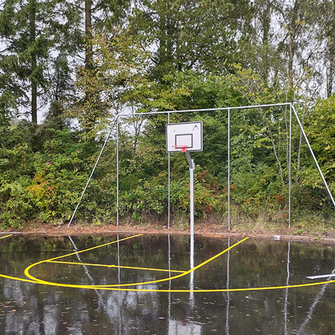 Street basket-område i Mariager