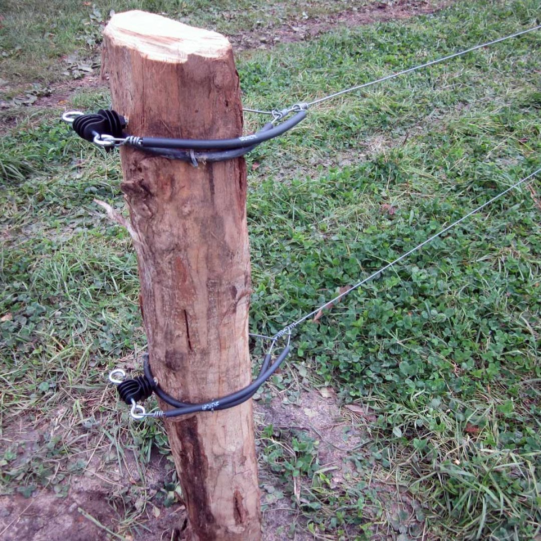 Detalje af knude på kreaturhegnet