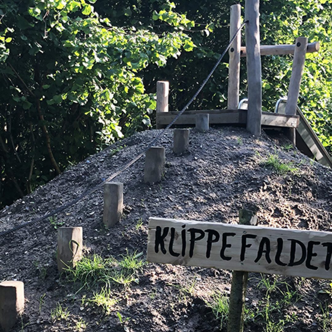 Færdige legeområder i Skringstrup Landsbypark