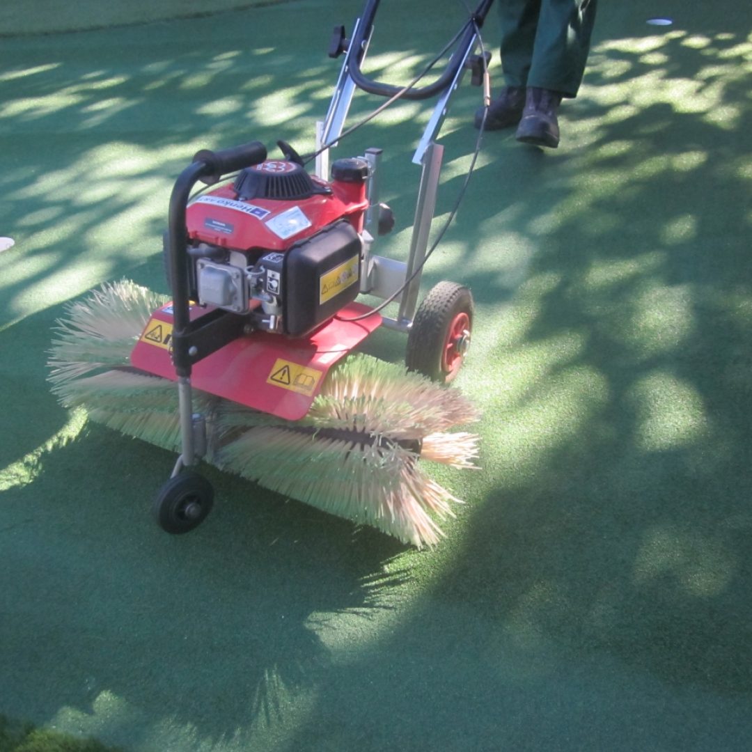 Puttinggreen set fra siden